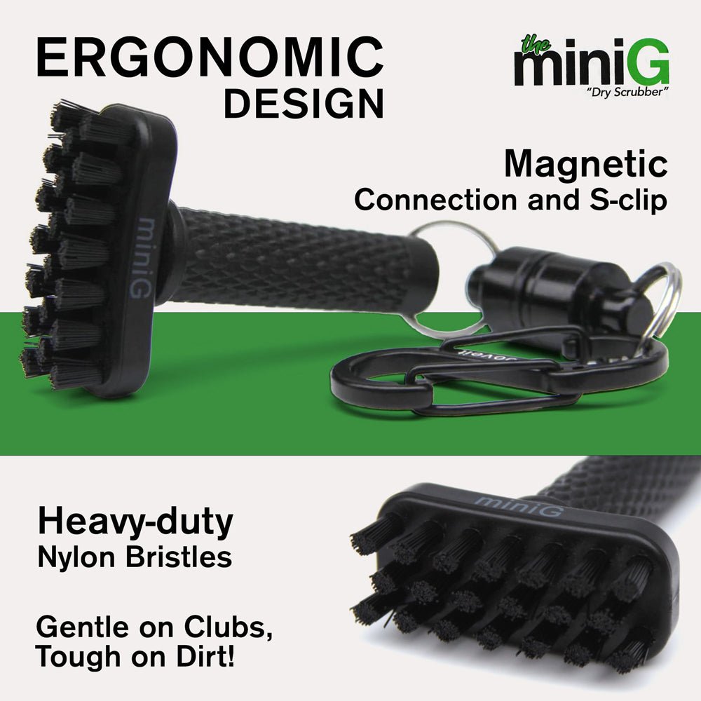 Grooveit miniG – Compact Dry Golf Brush - Grooveit "The Wet Club Scrub" - #golf_club_cleaner# - #golf_club_brush# - #golf_brush# - #grooveit# - #groove_it_brush# - #grooveit_brush# - #groove_cleaner# - #golf_club_cleaning_brush# - #go