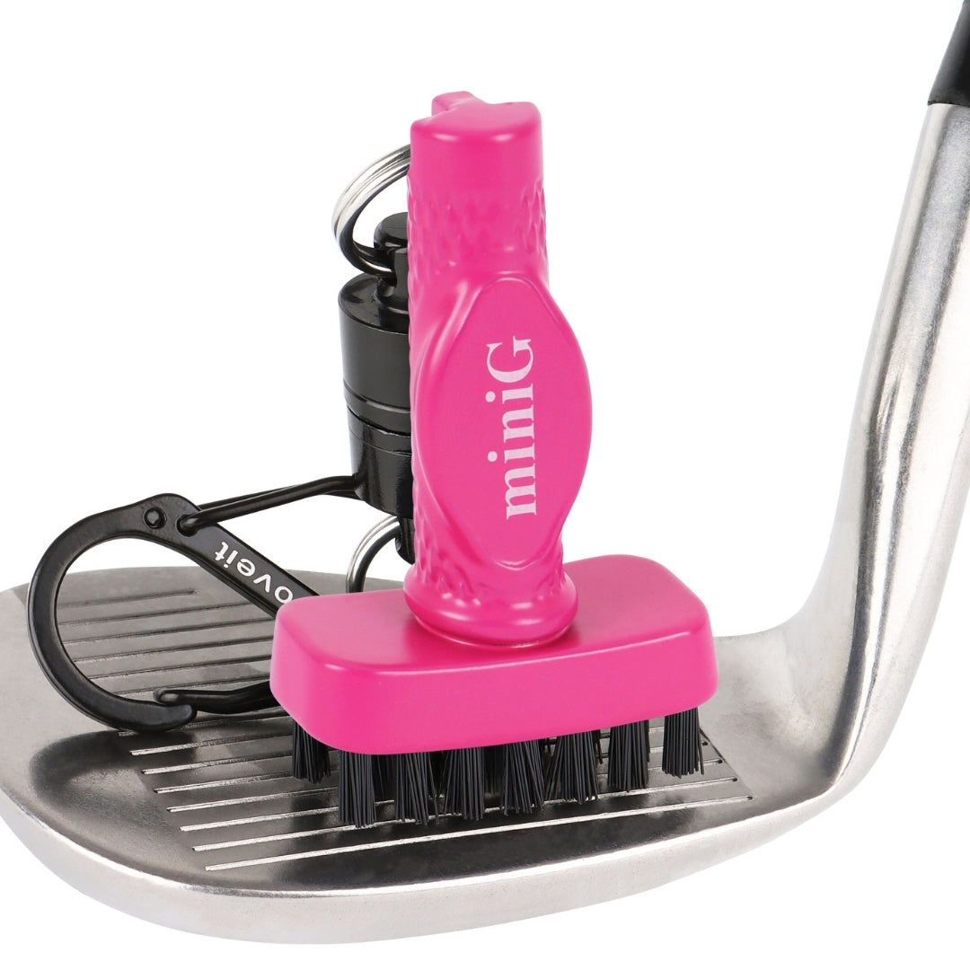 Grooveit miniG – Compact Dry Golf Club Cleaner with Magnetic Clip